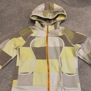 Retro pattern scuba hoodie